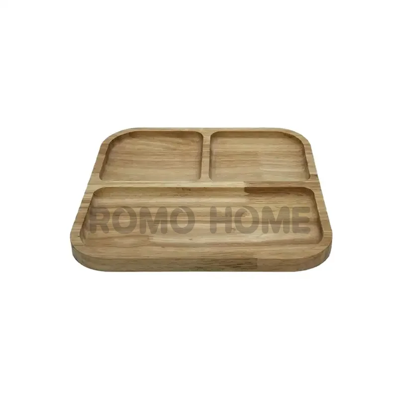 سینی 4 گوش سه خانه 29*29 کد 9007