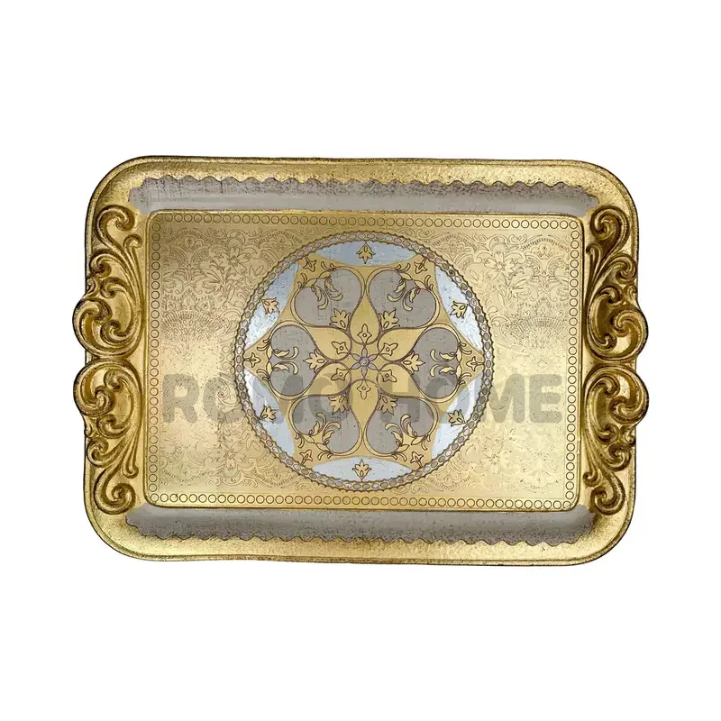 سینی مستطیل بزرگ دسته اسپیرال سایز 32*45 سزاتینی کد 2340403787