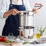 نمایی از قابلمه آبکش دار کاراجا Mutfaksever سایز 20