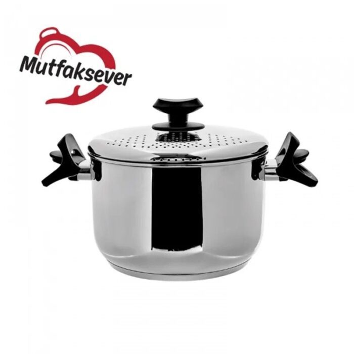 یک عکس از قابلمه آبکش دار کاراجا Mutfaksever سایز 22 کد 0369