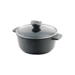 نمایی از قابلمه پرارین سایز 20 گرانیت خاکستری کد 4120