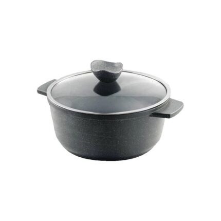 نمایی از قابلمه پرارین سایز 20 گرانیت خاکستری کد 4120