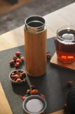 تصویری دیگر از فلاسك بامبو درب استيل مگنا بامبوم نيم ليتري B0041