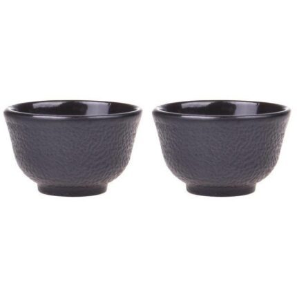 نمایی از سرویس فنجان 2 نفره چدنی مشکی تورمه 30میلی لیتر تاشوو T0085