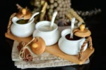 نمایی دیگر از سرویس جای ادویه 3 عددی داستی بامبوم B2679