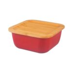 عکسی از نگهدارنده غذا چهارگوش 15 سانت قرمز B3783