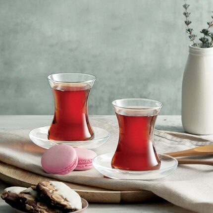 نمایی از استكان كمر باريك خطي آنادو (پك 6 عددي ) پاشاباغچه 2