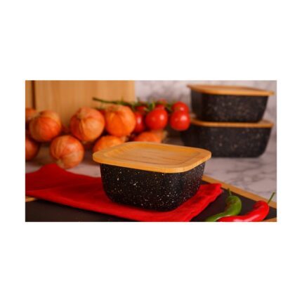عکسی از نگهدارنده غذا چهارگوش 10 سانت مشكي B3767