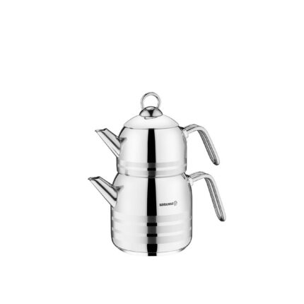 نمایی از کتری قوری آسترا کرکماز (0.9 +2 لیتر) استیل کد 098 از دور
