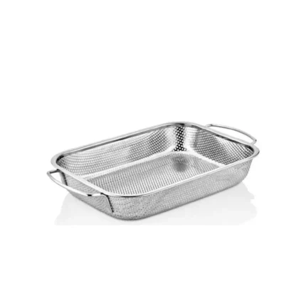 سبد مستطیل صافی استیل (27*37سانتیمتر) کد 01-758