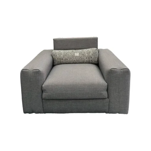 مبل روود یک نفره مشکی پارچه گابریل 803