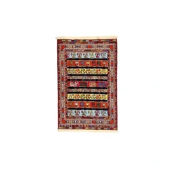 گلیم زرع و نیم طرح شکارگاه ابعاد 150*100 کد B1008