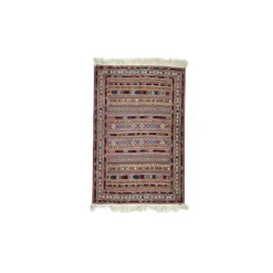 قالیچه گلیم سوزنی راه راه سه متری سایز 200*140 کد 422