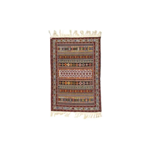 گلیم زرع نیم سوزنی راه راه خطی سایز 150*100 کد 1649