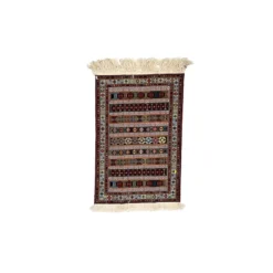 گلیم زرع چارک سوزنی راه راه سایز 120*80 کد 1566