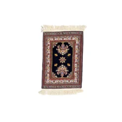 گلیم زرع چارک زمینه سورمه ای سایز 120*83 کد 1852