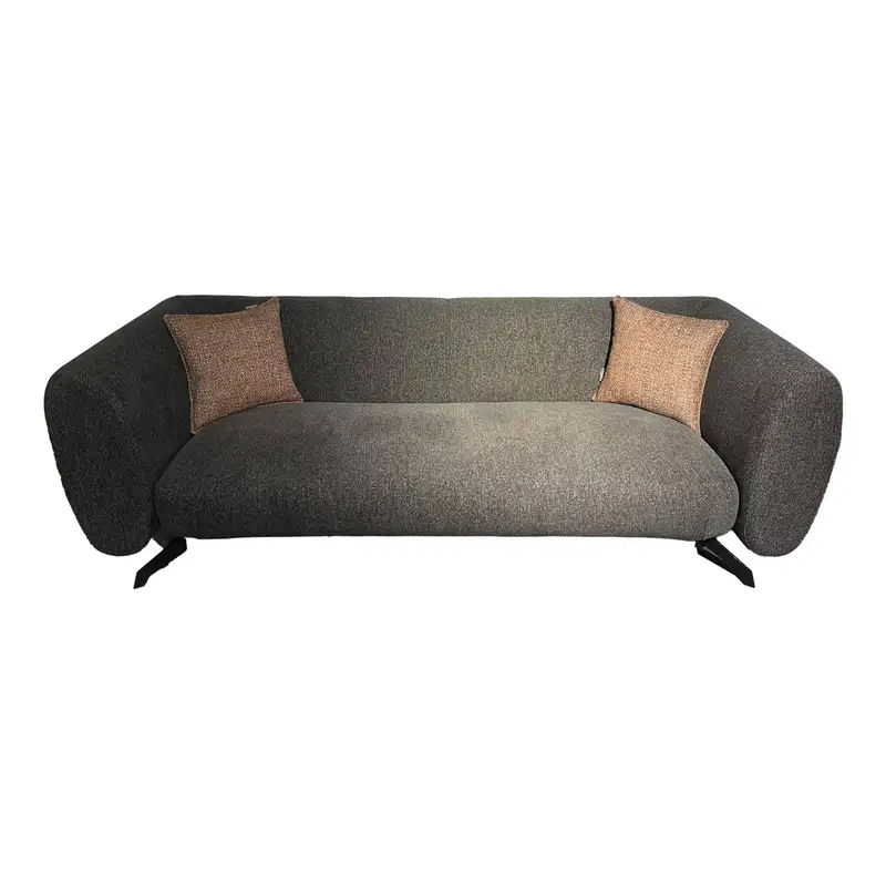 مبل بویکا سه نفره مشکی پارچه WP20