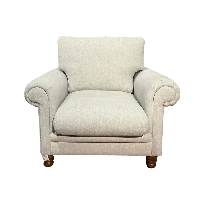 مبل گرندی یک نفره گردویی پارچه مارسلا 908