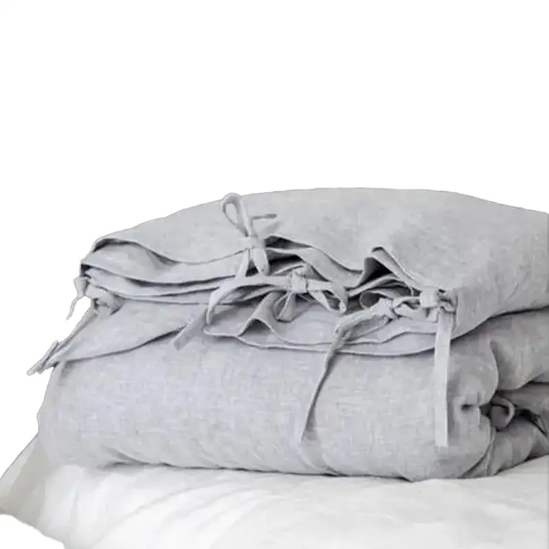 سرویس کاور پاپیونی سایز 180 سفید طوسی