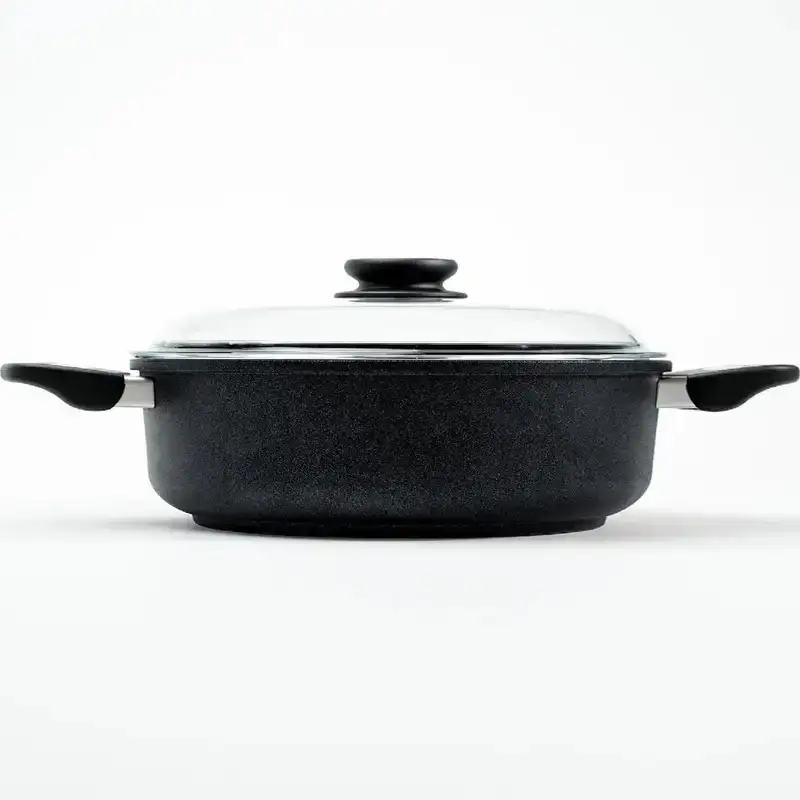 نیم قابلمه سایز 26*8 سری 11 تیتانیوم دایموند کد 08126