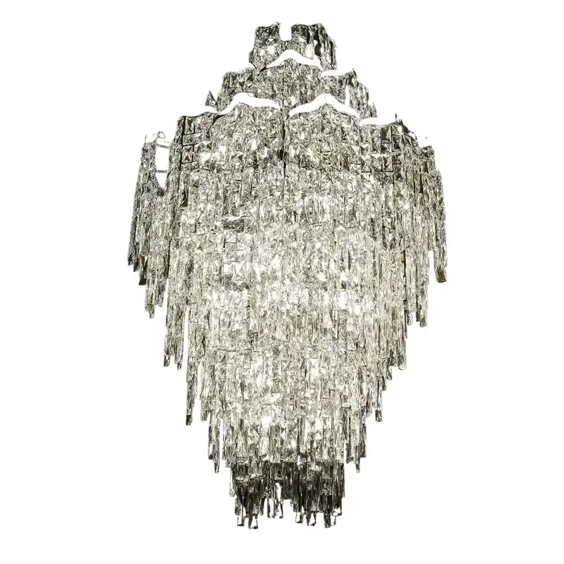 لوستر گرد ون اگموند قطر 80-کروم-شفاف کد 388