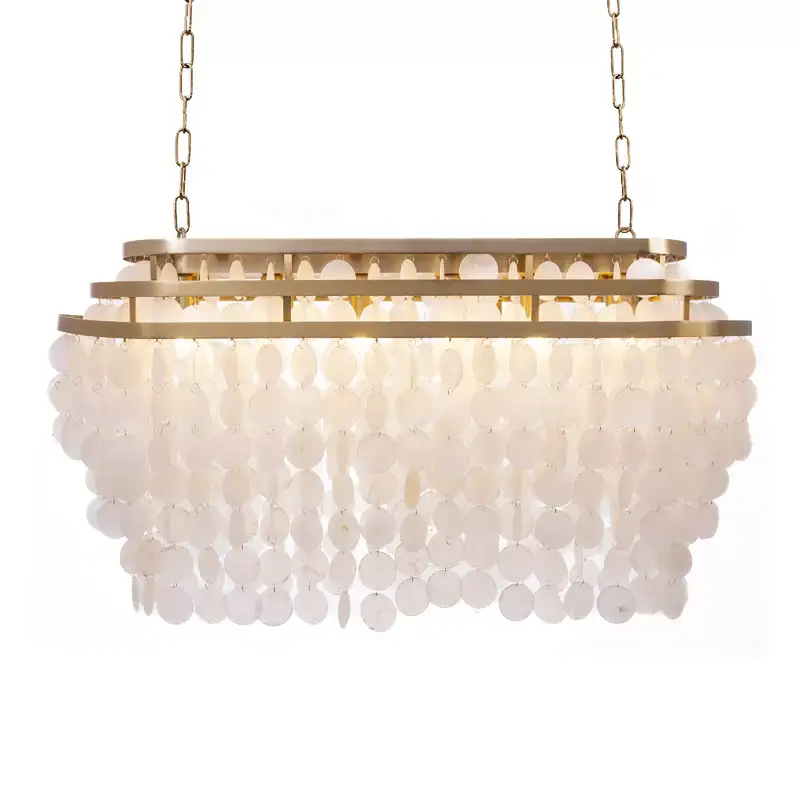 لوستر آویز صدف تیفانی قطر 15-طلاخش کد 186