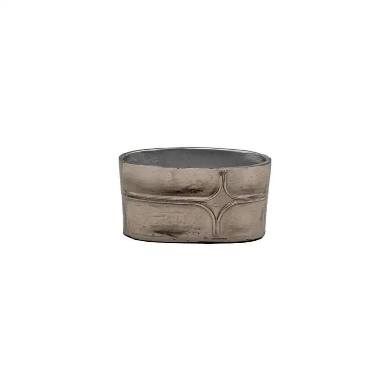 گلدان بیضی بغل طرحدار سه سایز سیلور سایز 1 کد 10579